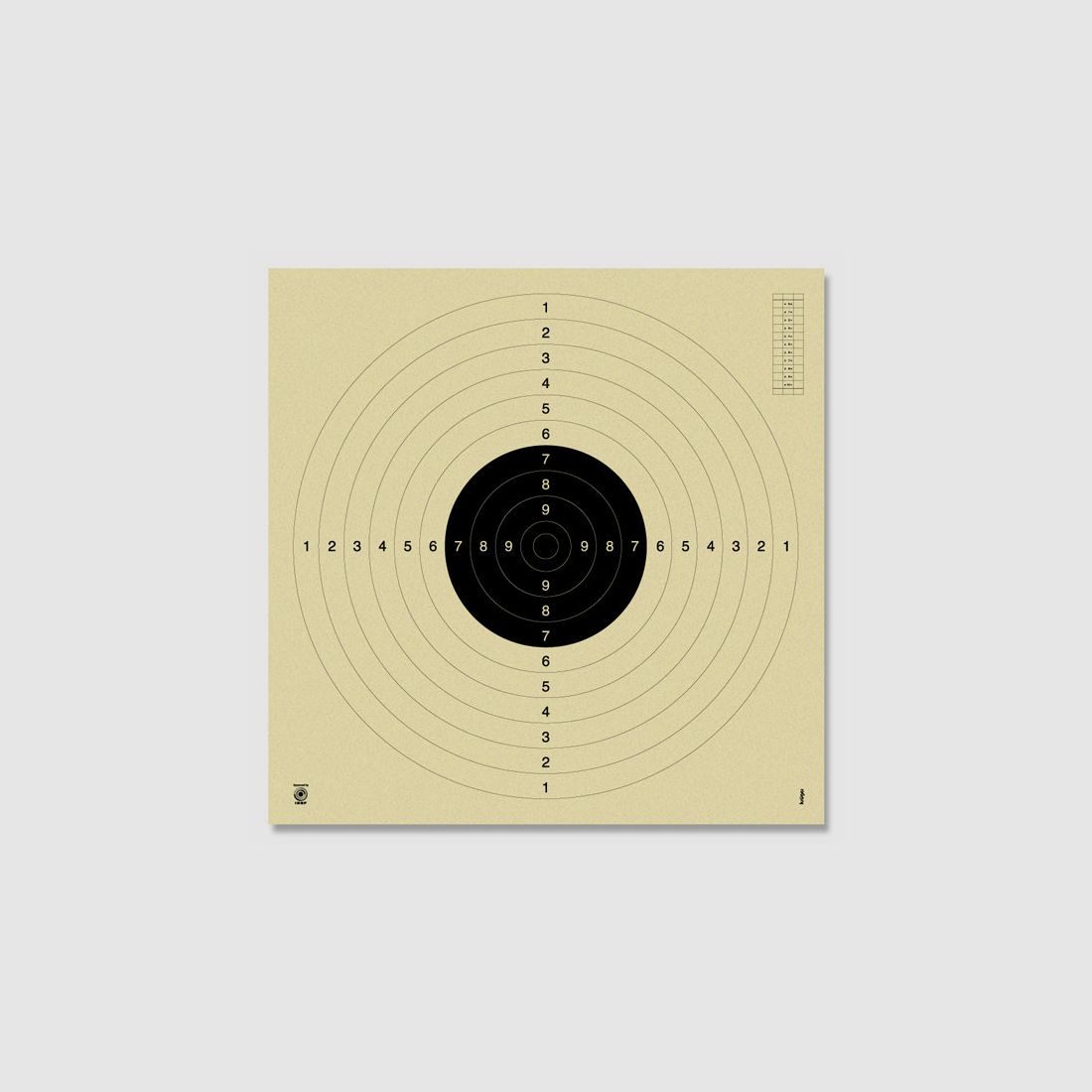 BDS-ZIELSCHEIBE Z 5 - PISTOLE 25/50M - GEWEHR 100 M