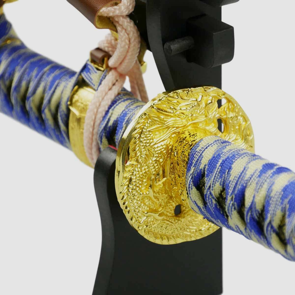 Epic Swords Blue Tachi avec lame émoussée incluant un support pour épée et des accessoires
