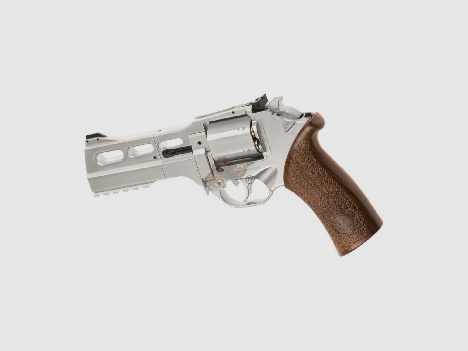 Rhino 50DS Airsoft Revolver in Nikkelafwerking Chiappa -F-
