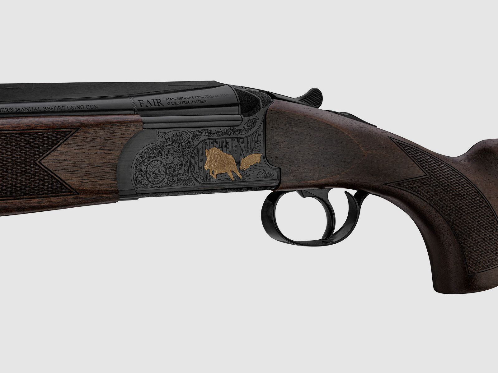 Bockdoppelflinte Fair superposé Express Premier Acier – Lauf 55 cm Kaliber 30/06, Bild 7 von 9