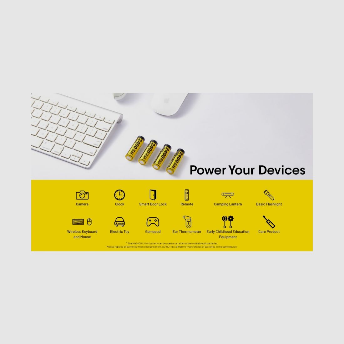NITECORE PILES RECHARGEABLES 2400mAh USB-C EMBALLAGE 4 (NC-NH2400), image 6 sur 11
