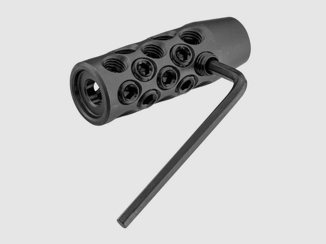 Stalon - Frein de bouche coloris inox - Max. 7,62mm - M14x1, billede 6 af 9