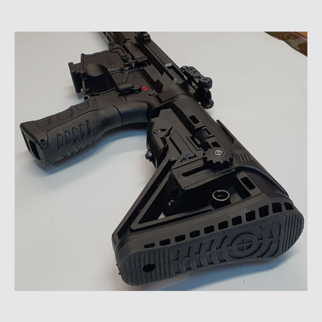 GWMH AG Selbstladebüchse GWMH SPC-HUNTER A5 10" (SWISS PISTOL CARBINE) BLACK Kal.9x19 AR15 Glock Magazi