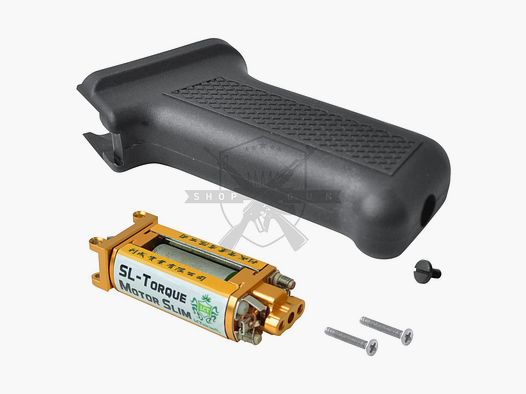 Pistola LCT AK104 Slim con empuñadura (Negro) incluida motor de alto par Slim