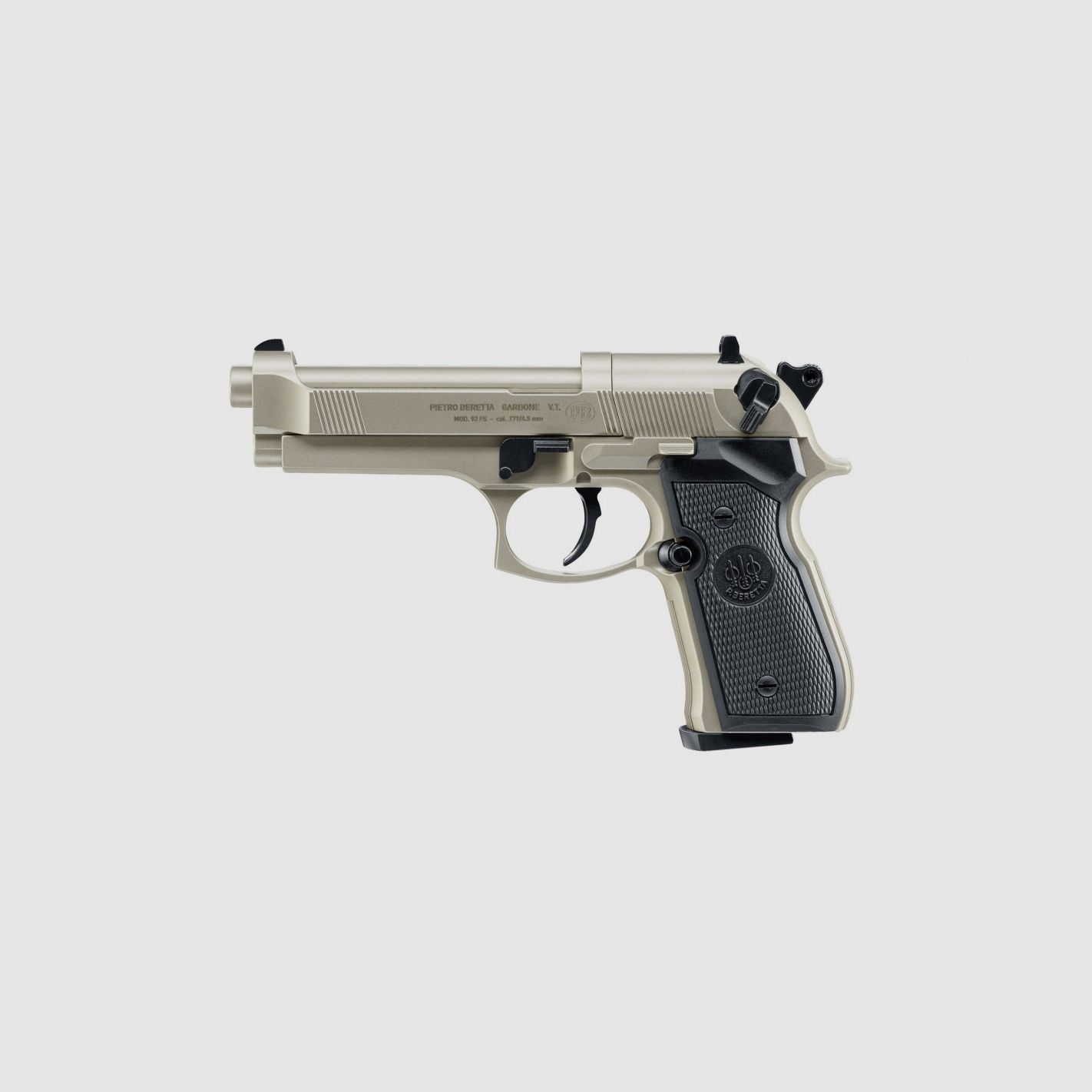 Umarex Beretta 92 FS Kal. 4,5mm Nickel, Bild 2 von 3
