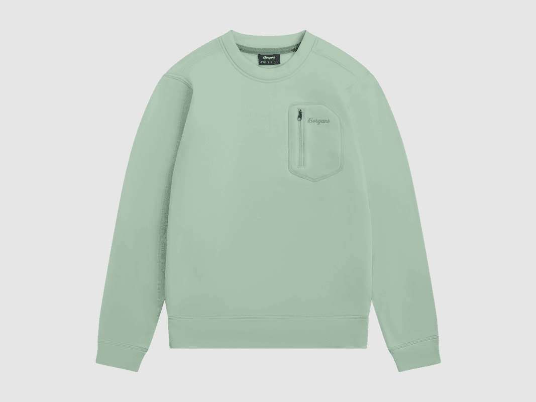 Bergans Midtli Midlayer Sweatshirt Dames Mint Crush M