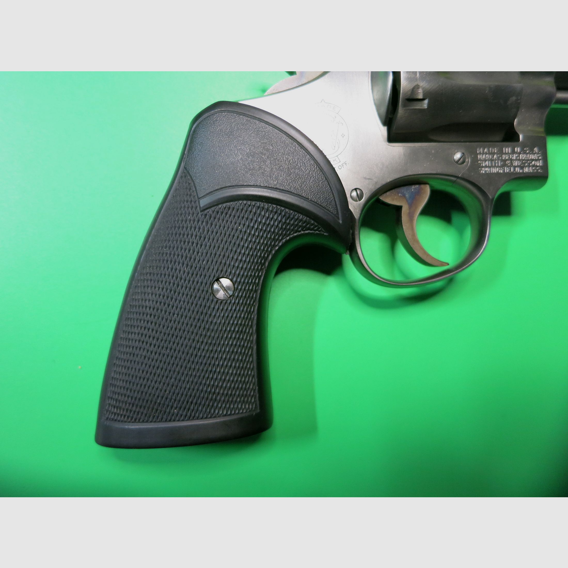 Smith&Wesson Mod. 10-5 (wie Victory), .38 Special, 4" Lauf, Edelstahl, Fangschuss-Klassiker #82