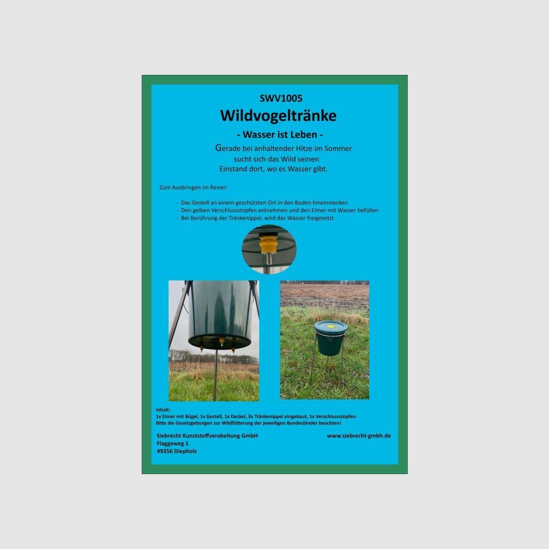 Siebrecht Wildvogeltränke