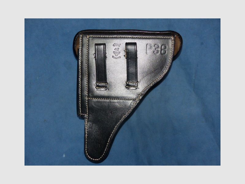 WH Pistolentasche P38 Wehrmacht WKII WaA - Koffertasche Holster schwarz