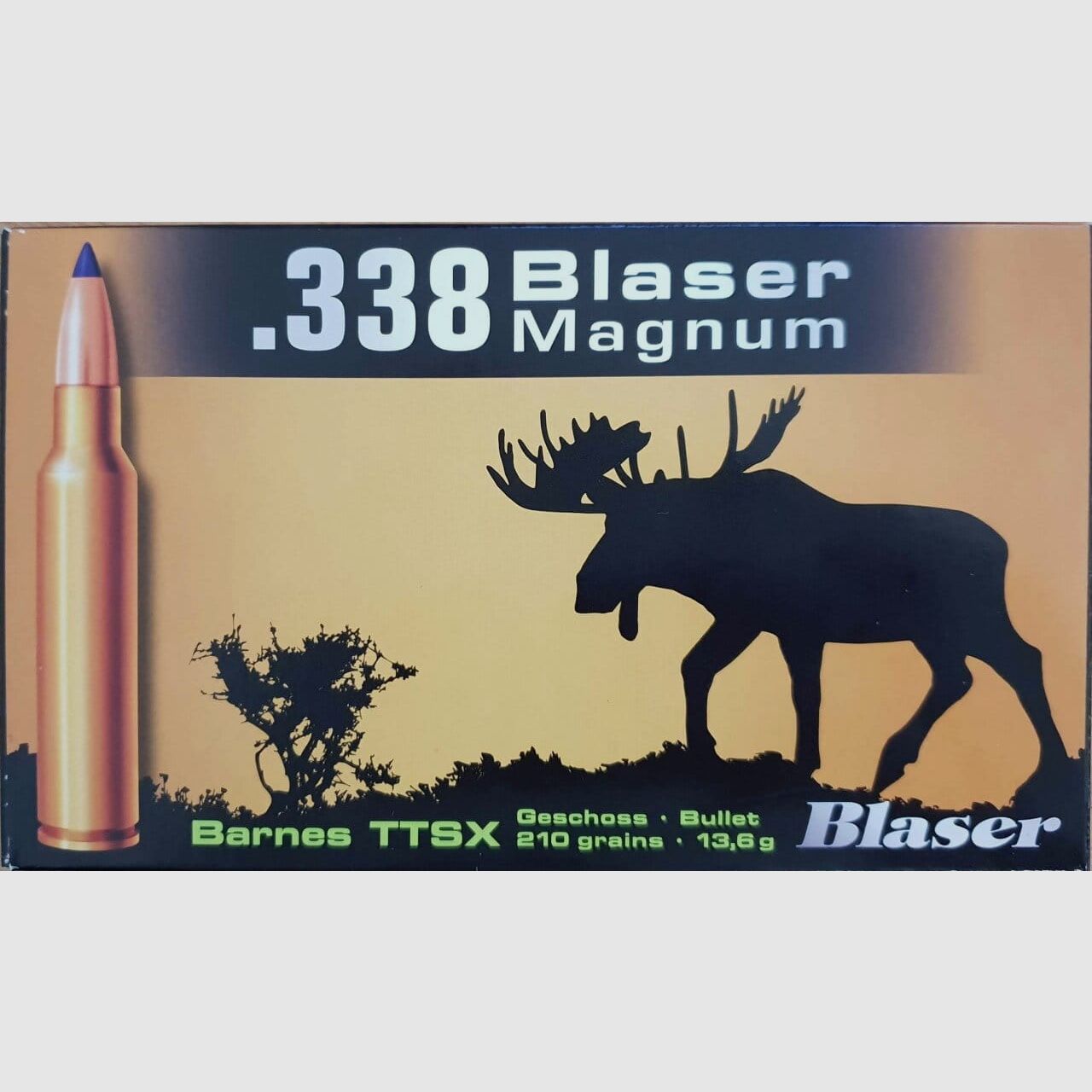 Munizioni Blaser .338 Blaser Magnum Barnes TTSX 210 gr. - 20 pz.
