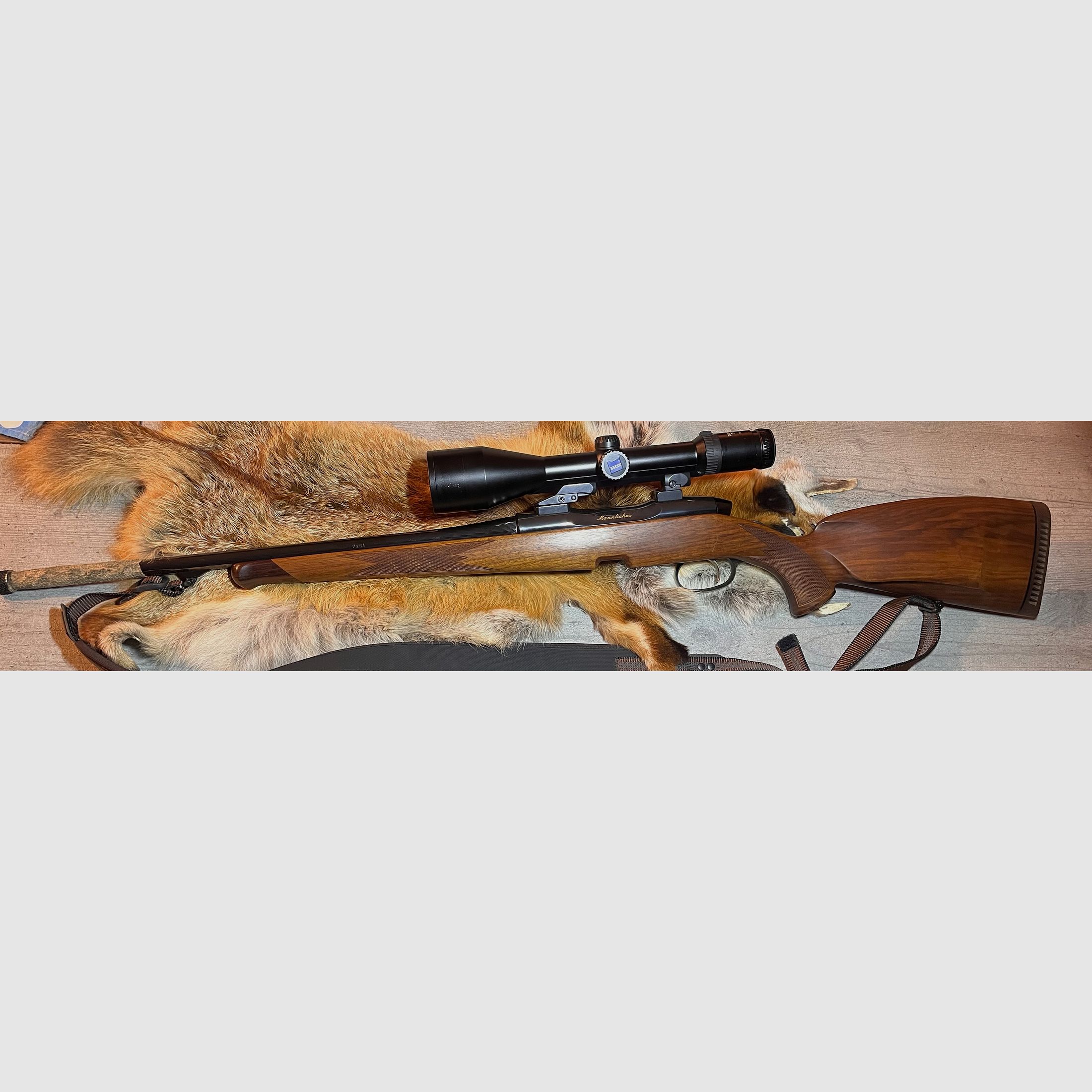 Steyr Mannlicher SBS 7x64, Zeiss Diavari VM 3-12x56 gwint na lufcie M14