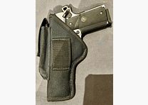 Universal-Holster de nylon con bolsillo para cargador — para pistolas grandes / 1911 y compañía.