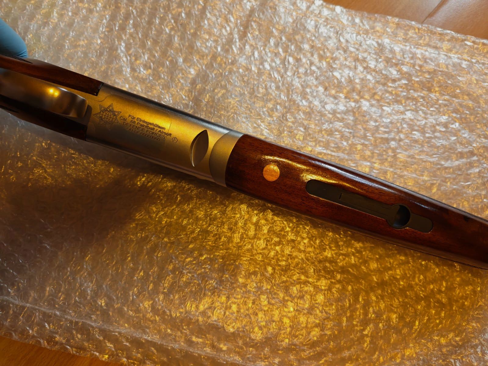 MWM STEEL HUNTER .68 home defense Pepperball / Paintball double-barrel shotgun / double-barrel shotgun "Sawed off" SPECIAL EDITION / UNIQUE with stainless steel receiver | NEW