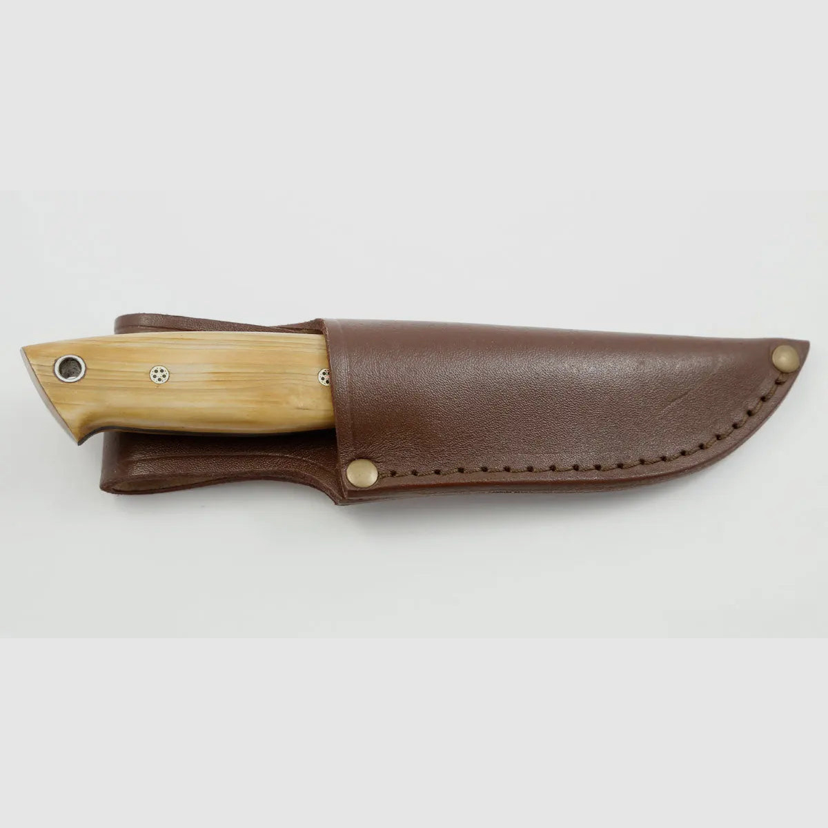 PUMA unicum Jagdmesser, Bambus mit Mosaikpins, Damast, Unikat