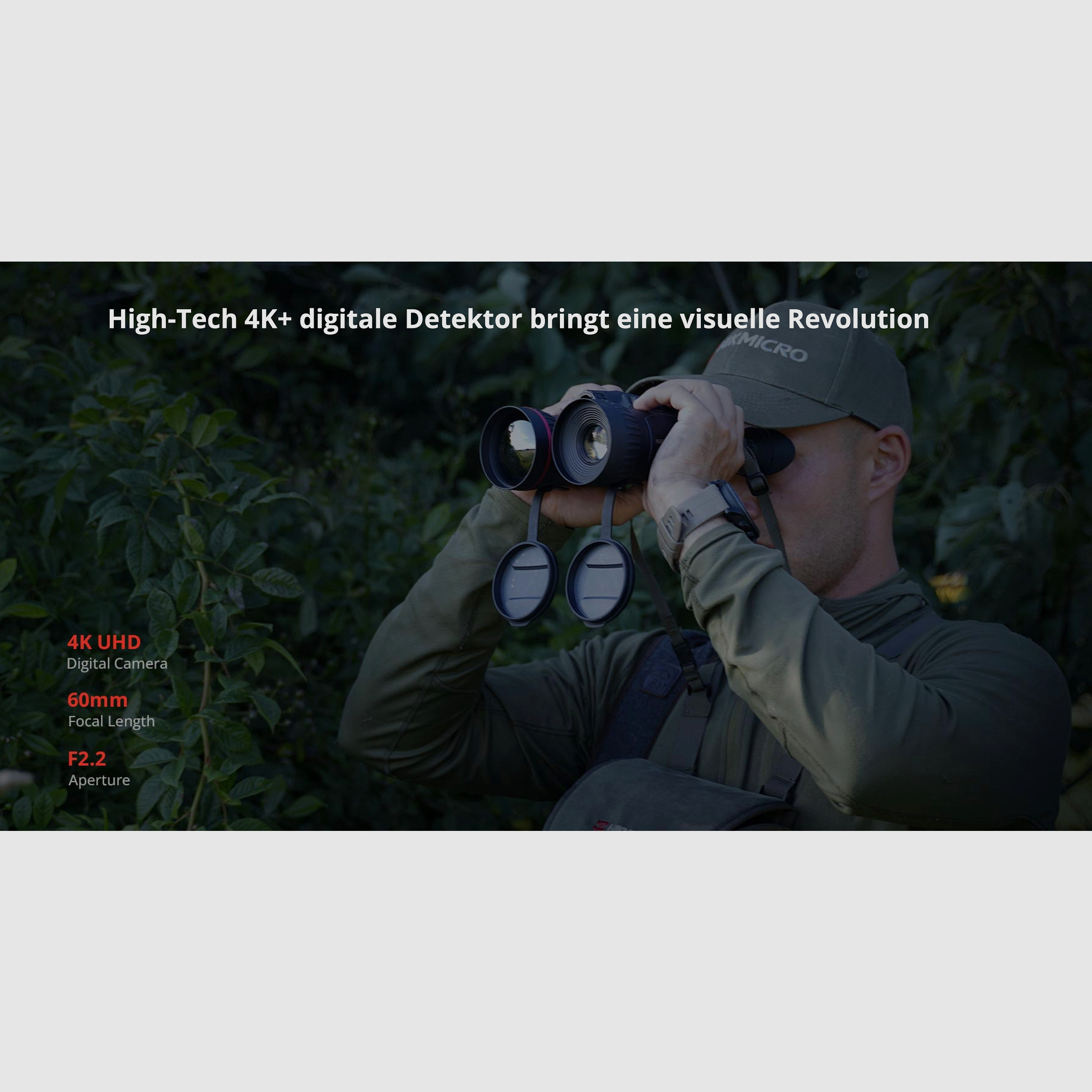 Hikmicro Binocular Habrok Pro HQ50LN Wärmebild Nachtsicht Digitalkamera 1920 × 1080 OLED