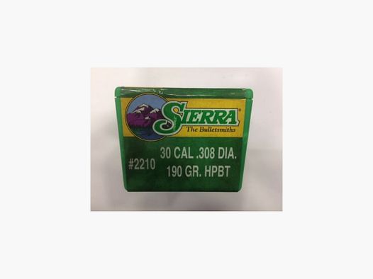 SIERRA Balas Cal. 30 190 gr HPBT