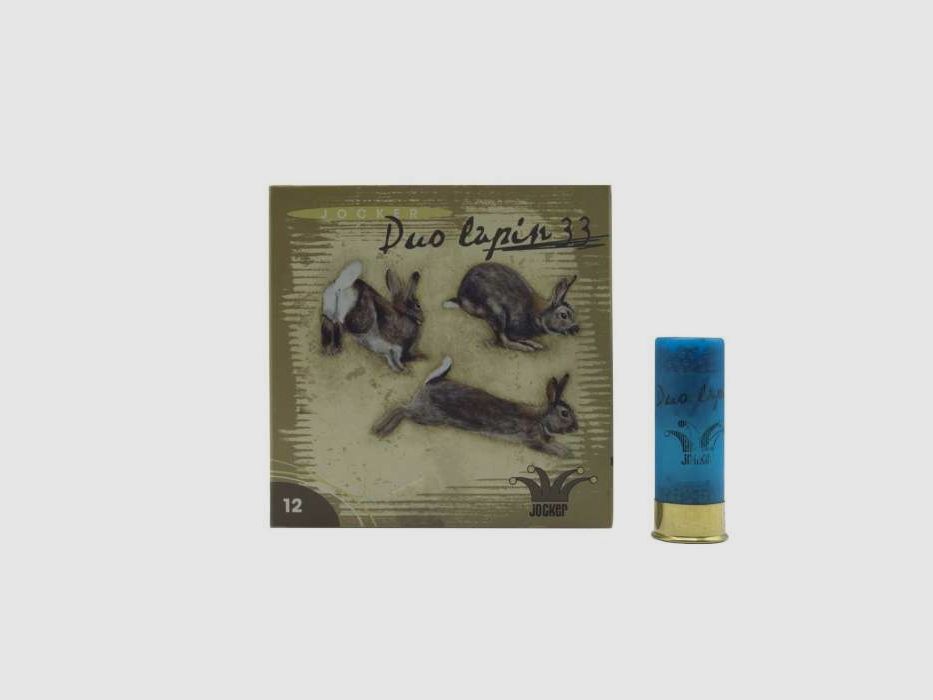 Patronen "Duo Lapin" 33Gr Piston - Kal. 12/70 | Jocker