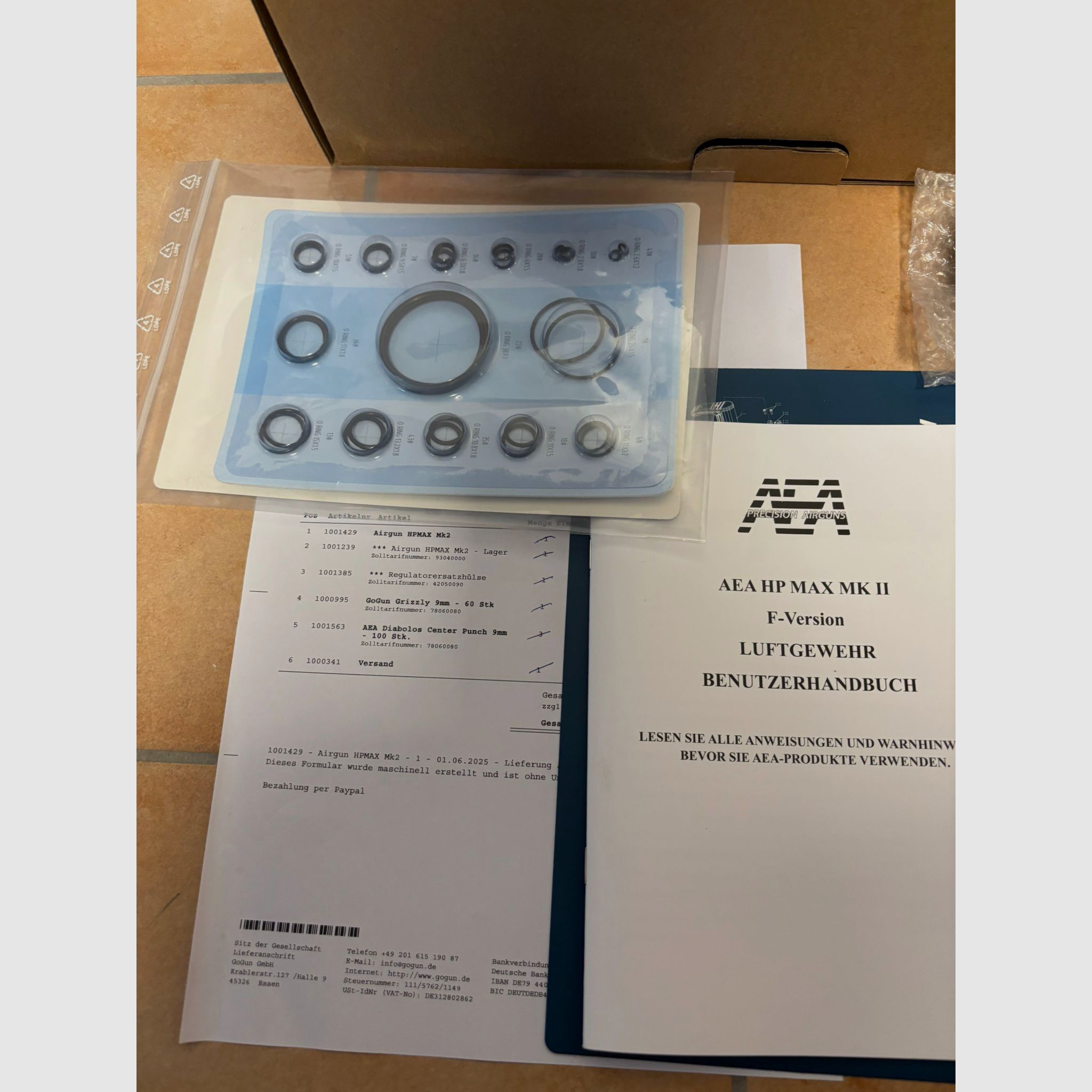 AEA HP MAX MK2 PCP air rifle – as good as new, complete package