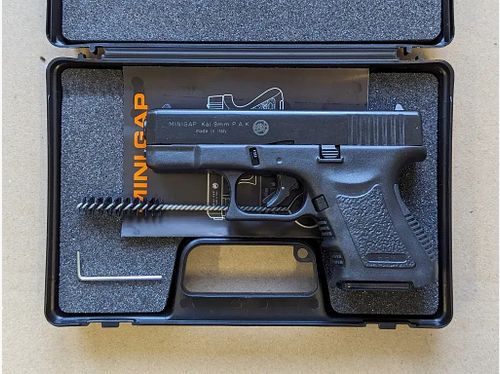 BRUNI Mini GAP 9mm P.A.K. Schreckschusspistole Glock 26 Nachbau