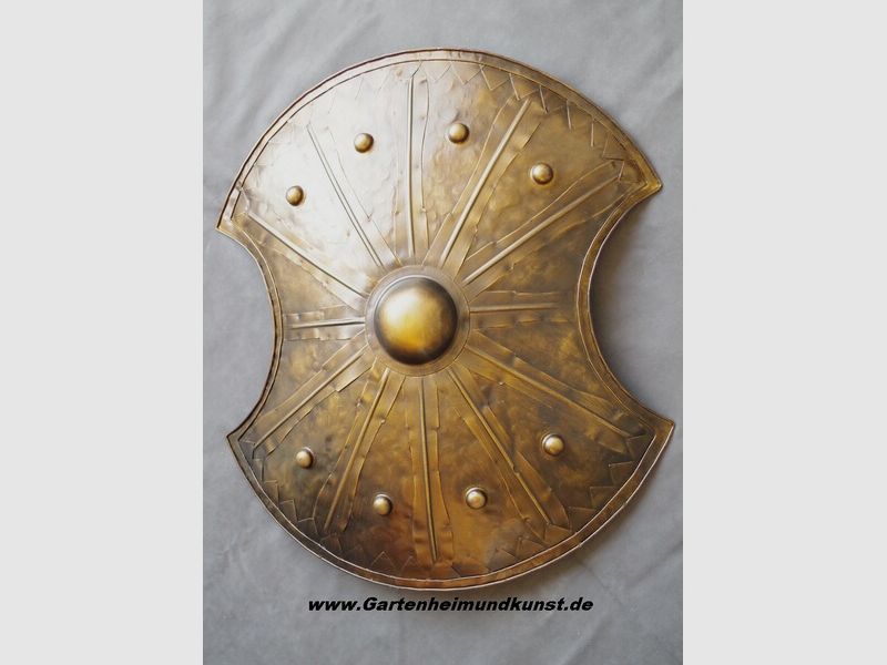 SALE Schild mit Metall Beschlägen SPARTA , Troja , Griechen LARP, Festivals
