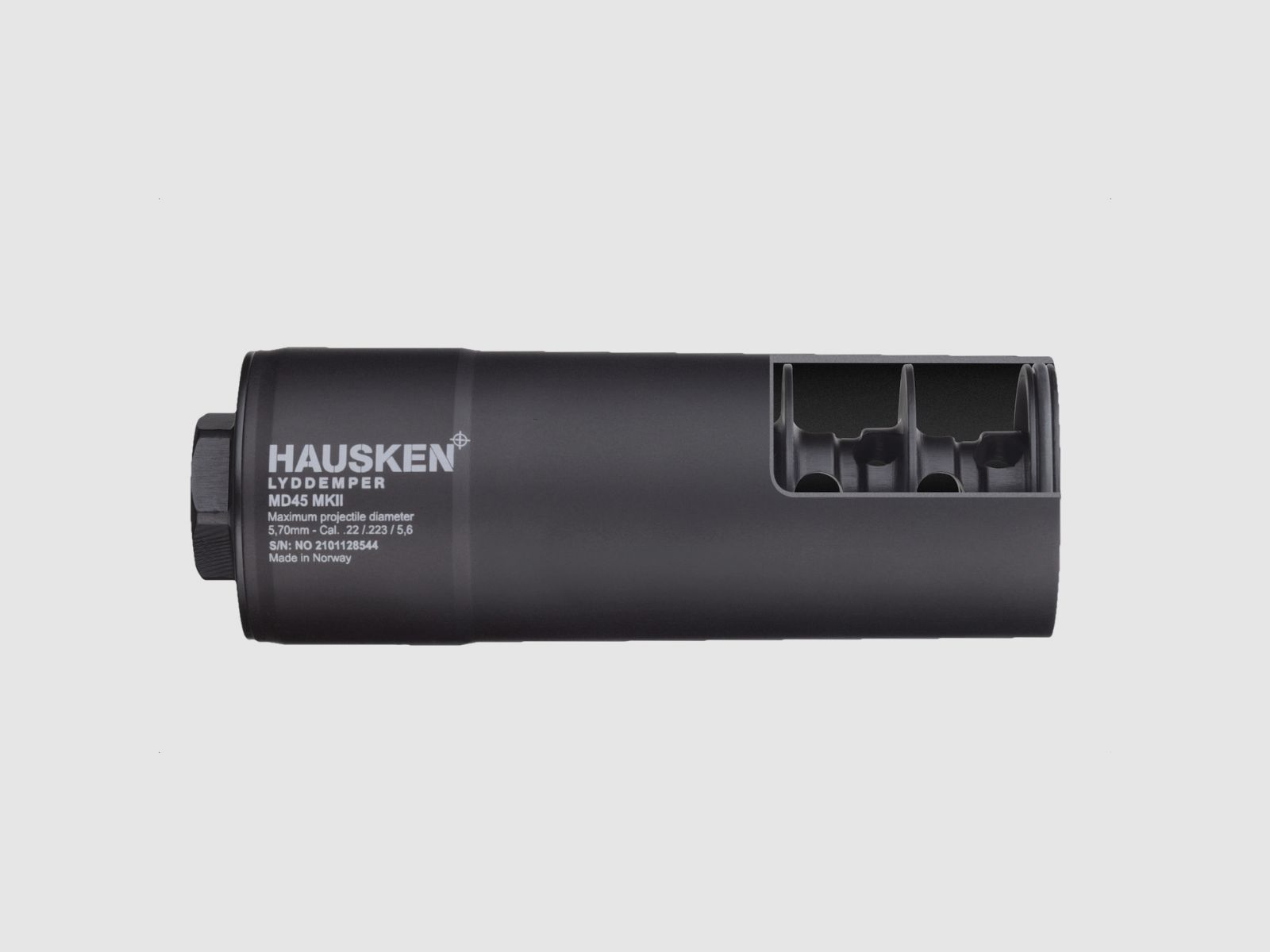 HAUSKEN Silenciador MD45 MKII 5,7mm .22, .223, 5,6