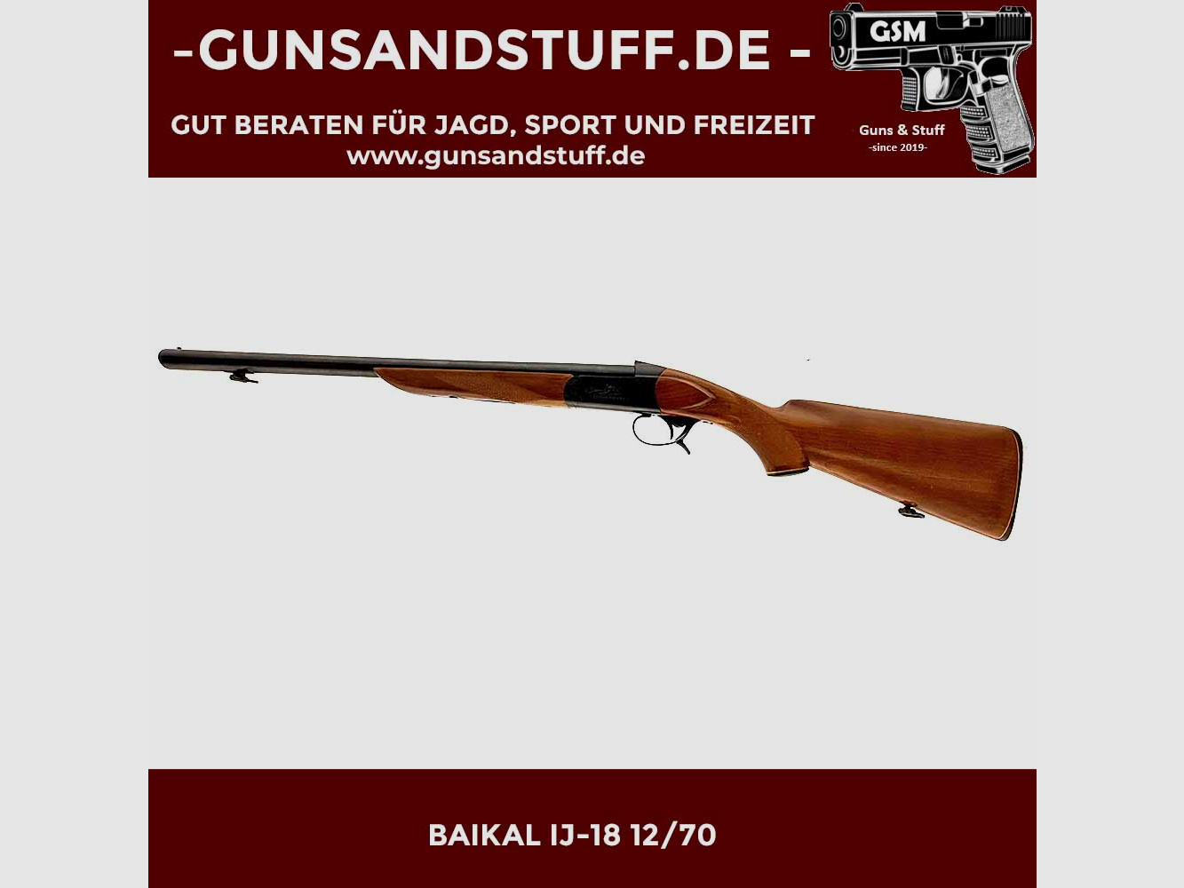 BAIKAL IJ-18 EINZELLADERFLINTE 12/70
