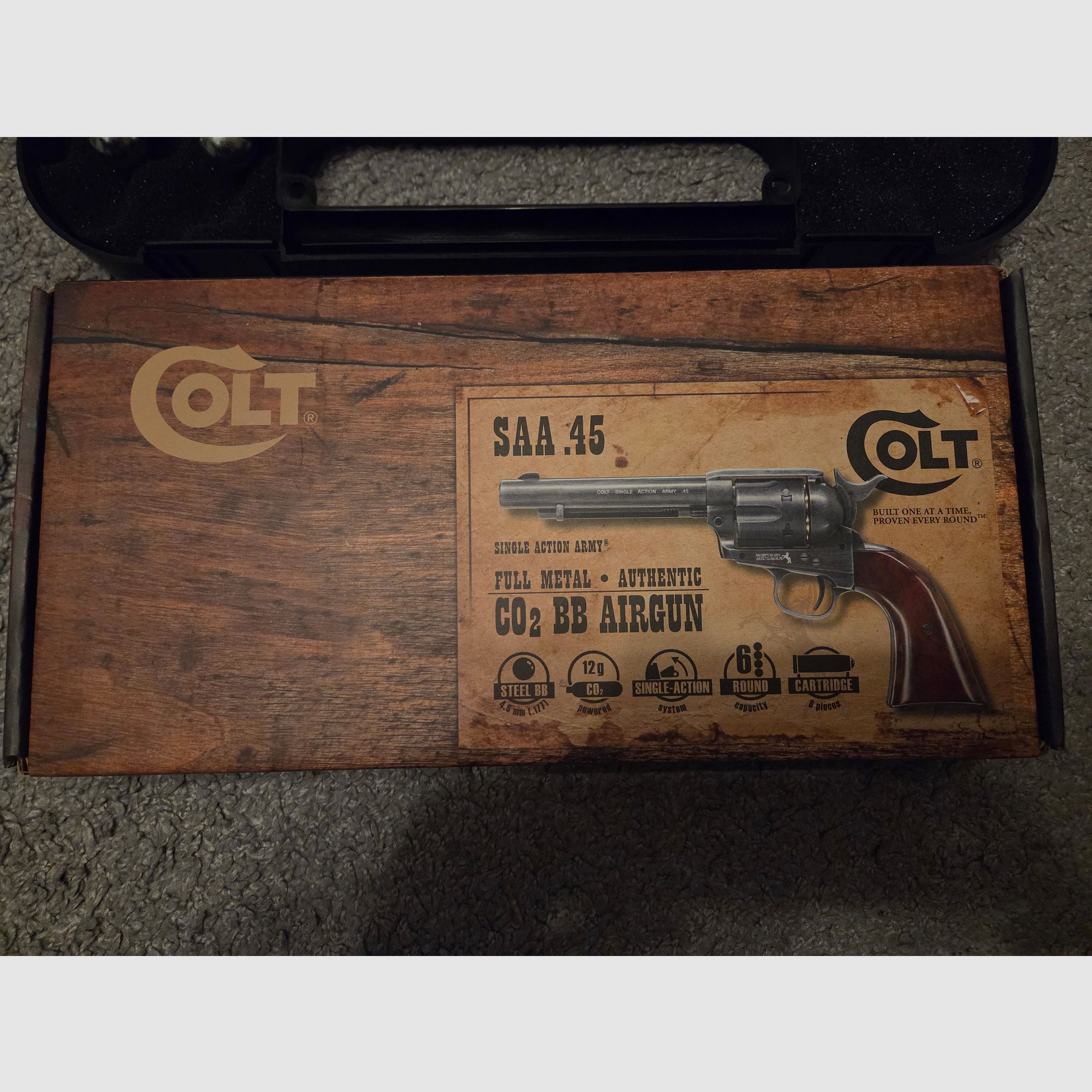 Colt Single Action Army 45 antique revolver CO2 4,5mm BB