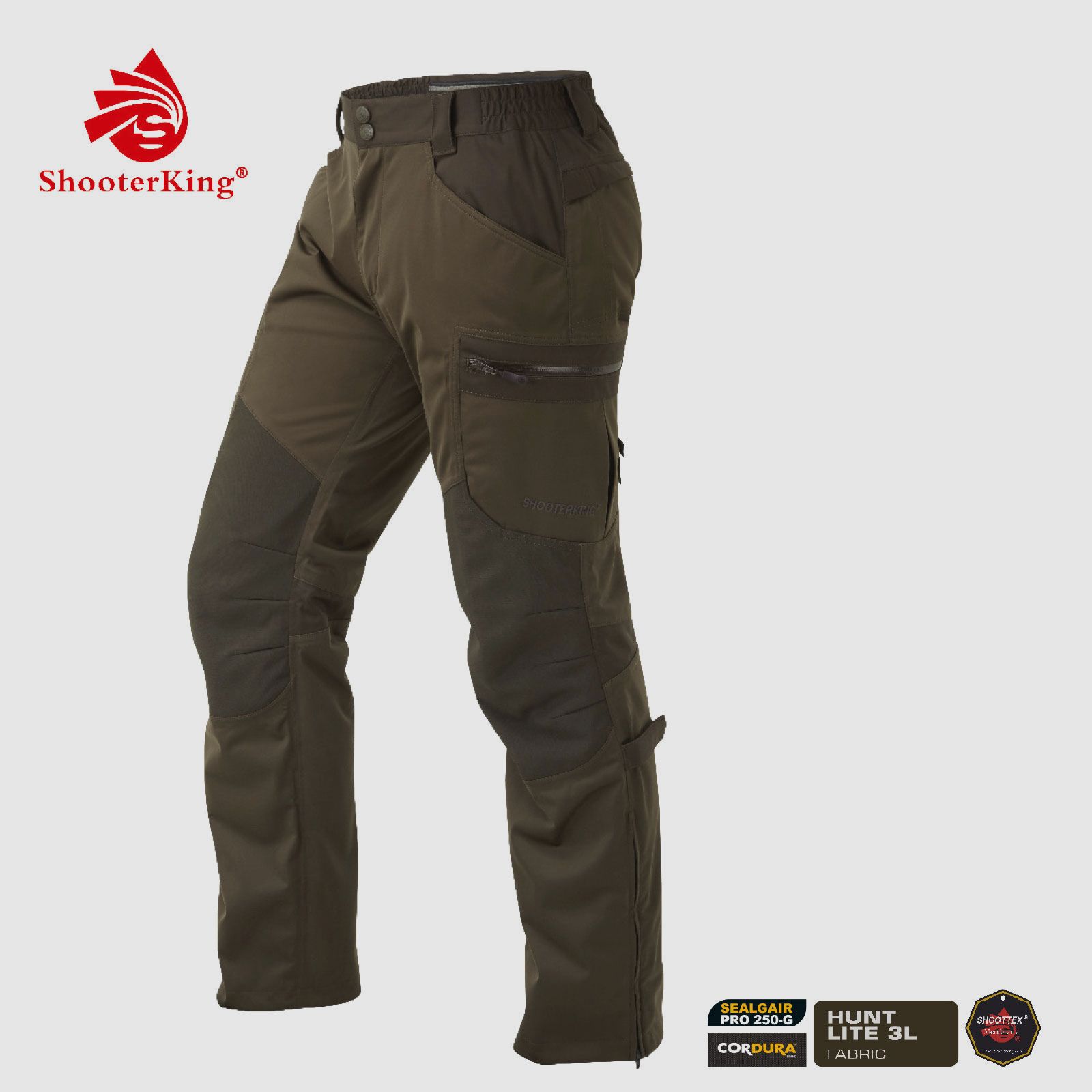 SHOOTERKING Huntflex Hose braun/oliv