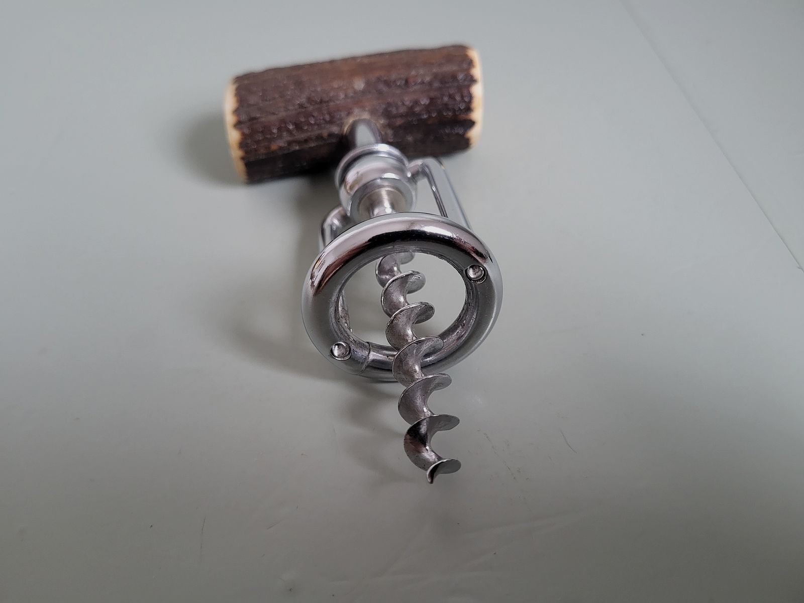 Jowika Solingen - Taschenmesser - Flaschenöffner - Korkenzieher - Hirschhorn - 1970er Jahre