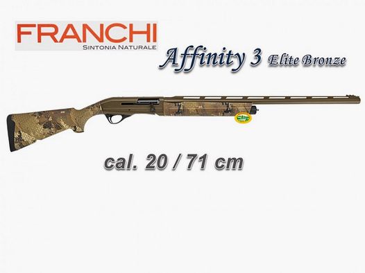 FRANCHI AFFINITY 3 ELITE BRONZE cal.20 barrel 71 cm