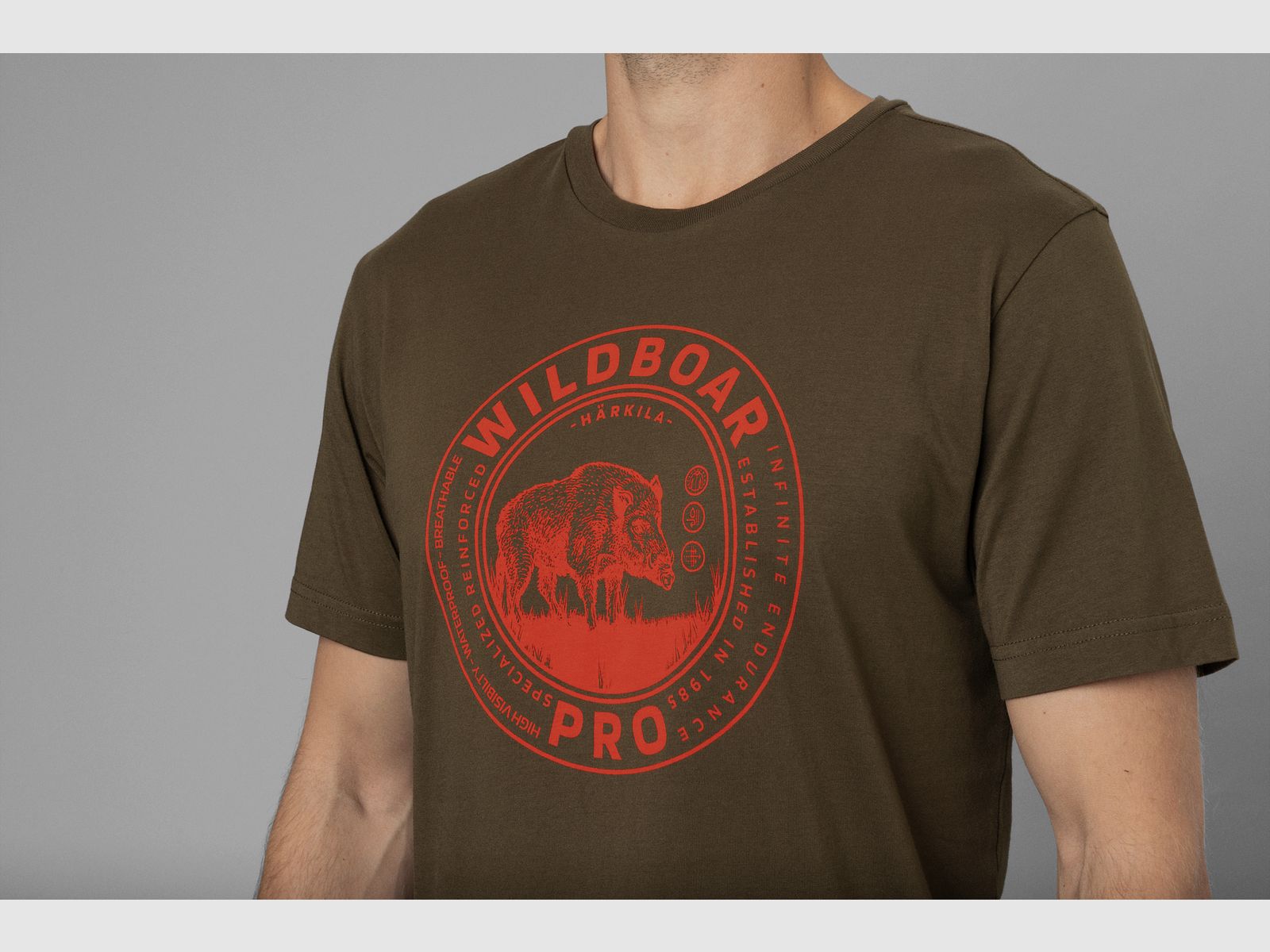 Härkila Wildboar S/S T-Shirt - Willow green, immagine 2 di 4