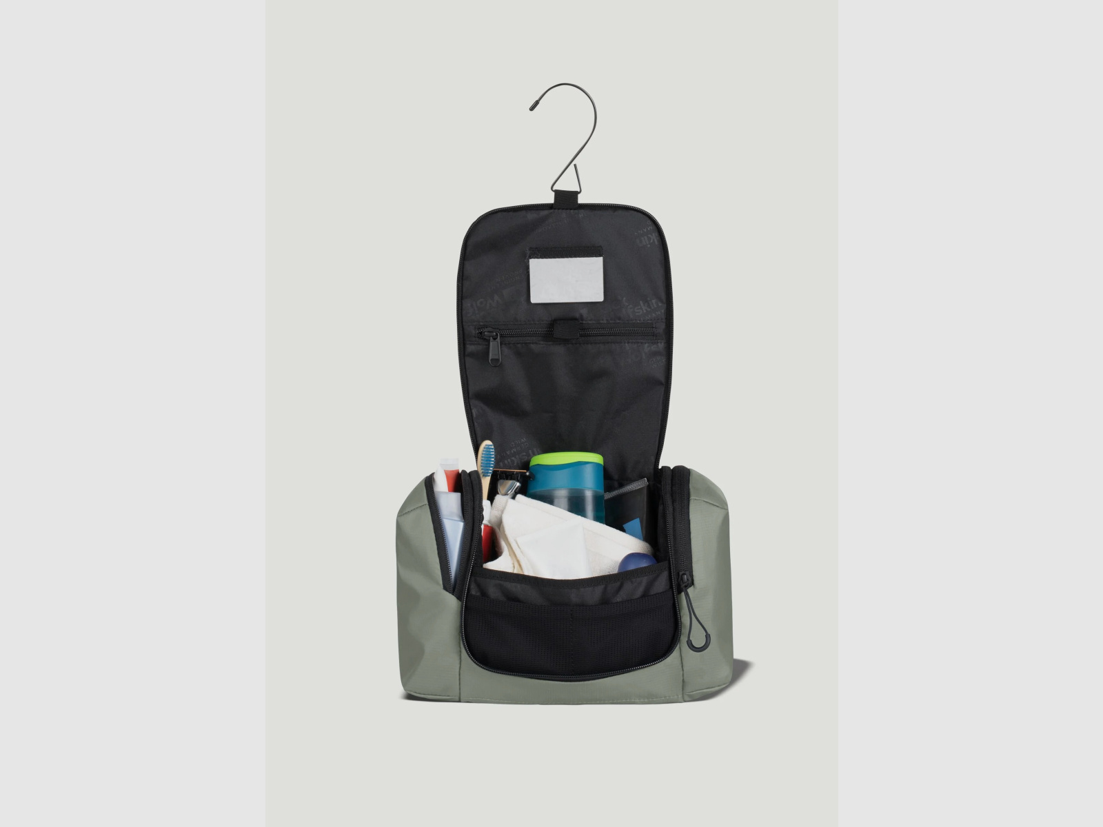 JACK WOLFSKIN Wandermood Washbag Kulturbeutel zum aufhängen Mint Leaf