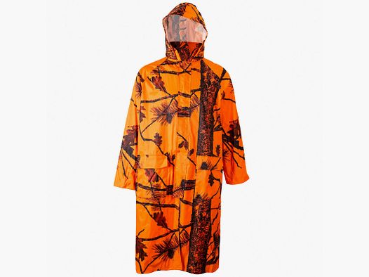 Waterproof Treeland Coat Orange Camo Hunting & Outdoor