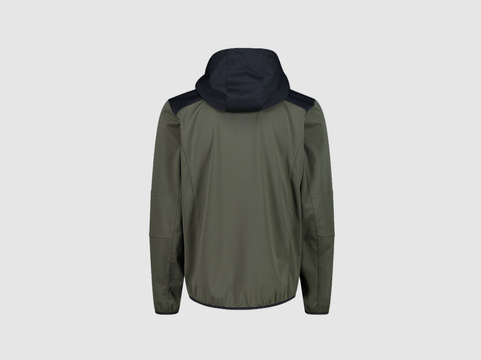CMP Herrenjacke aus leichtem Softshell mit Fix Hood Oliv