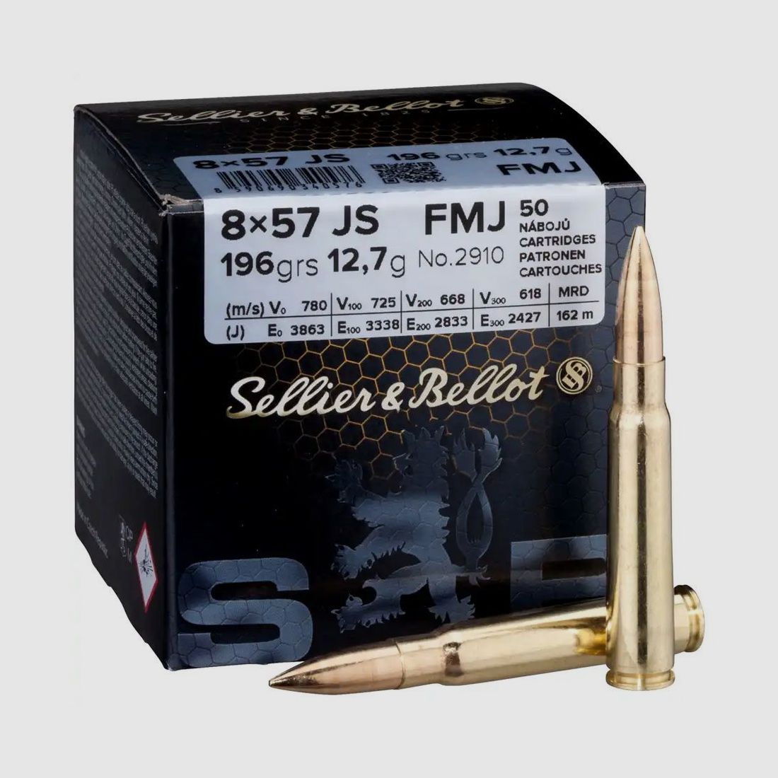 Sellier & Bellot 8x57 IS Vollmantel 12,7g / 196grs.