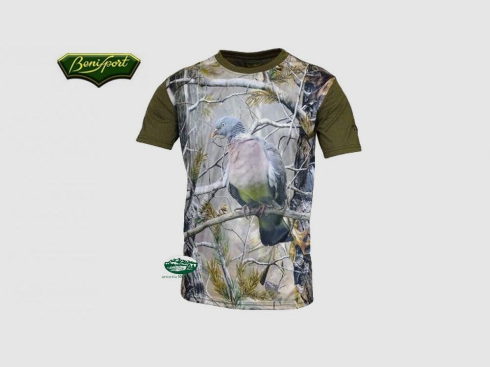 BENISPORT T-SHIRT Druck Taube 3D