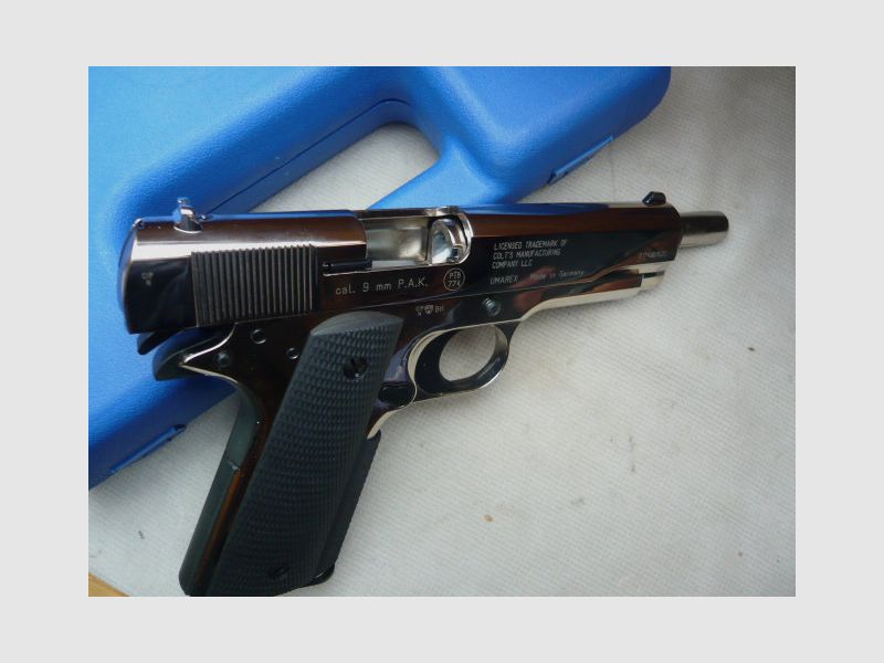 Colt Government 1911 A1 caliber 9mm PAK chrome-plated