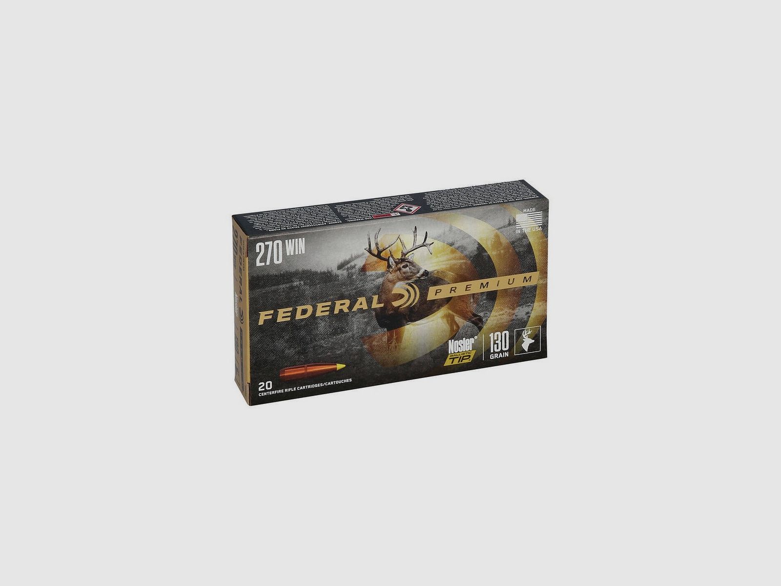 Federal Nosler Ballistic Tip 270 Win / 130 Grain
