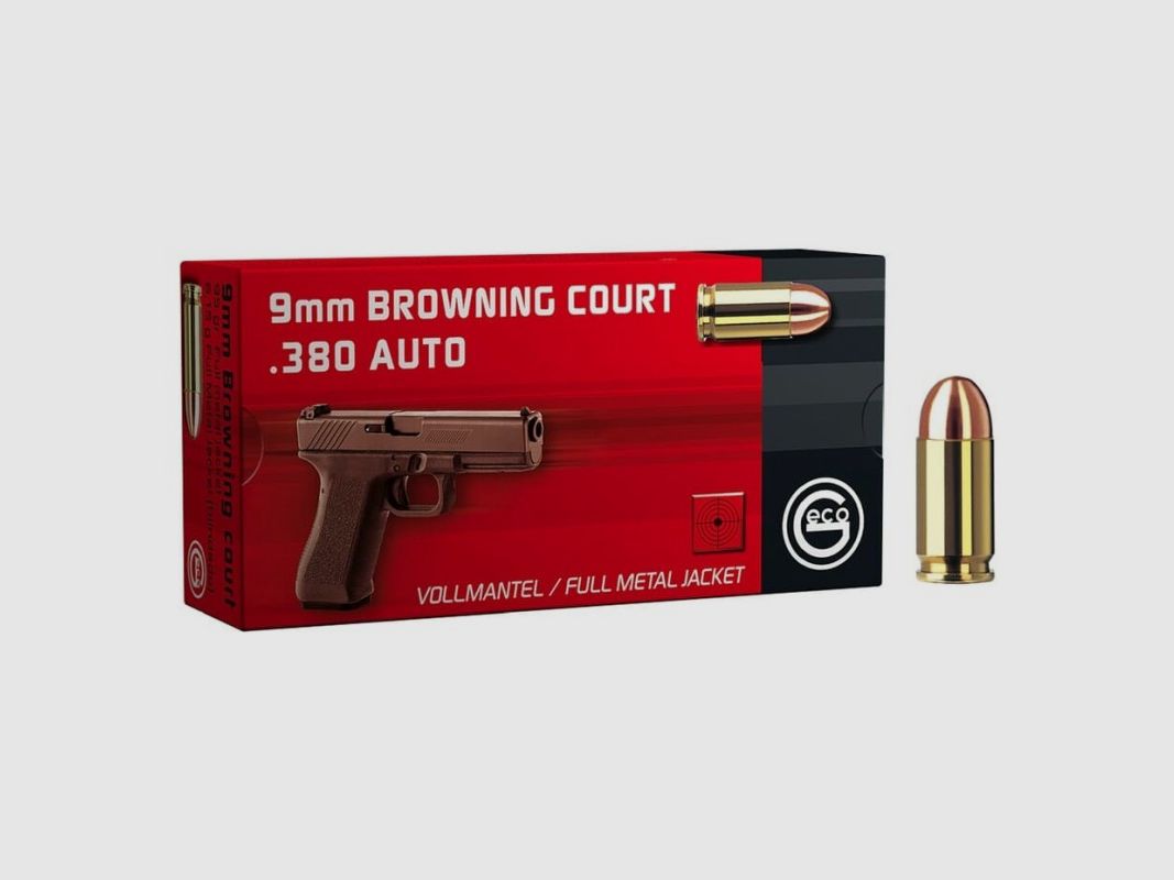 Geco 380 ACP / 9mm Browning Short FMJ 6,2g / 95 grs - Box mit 50 Stk