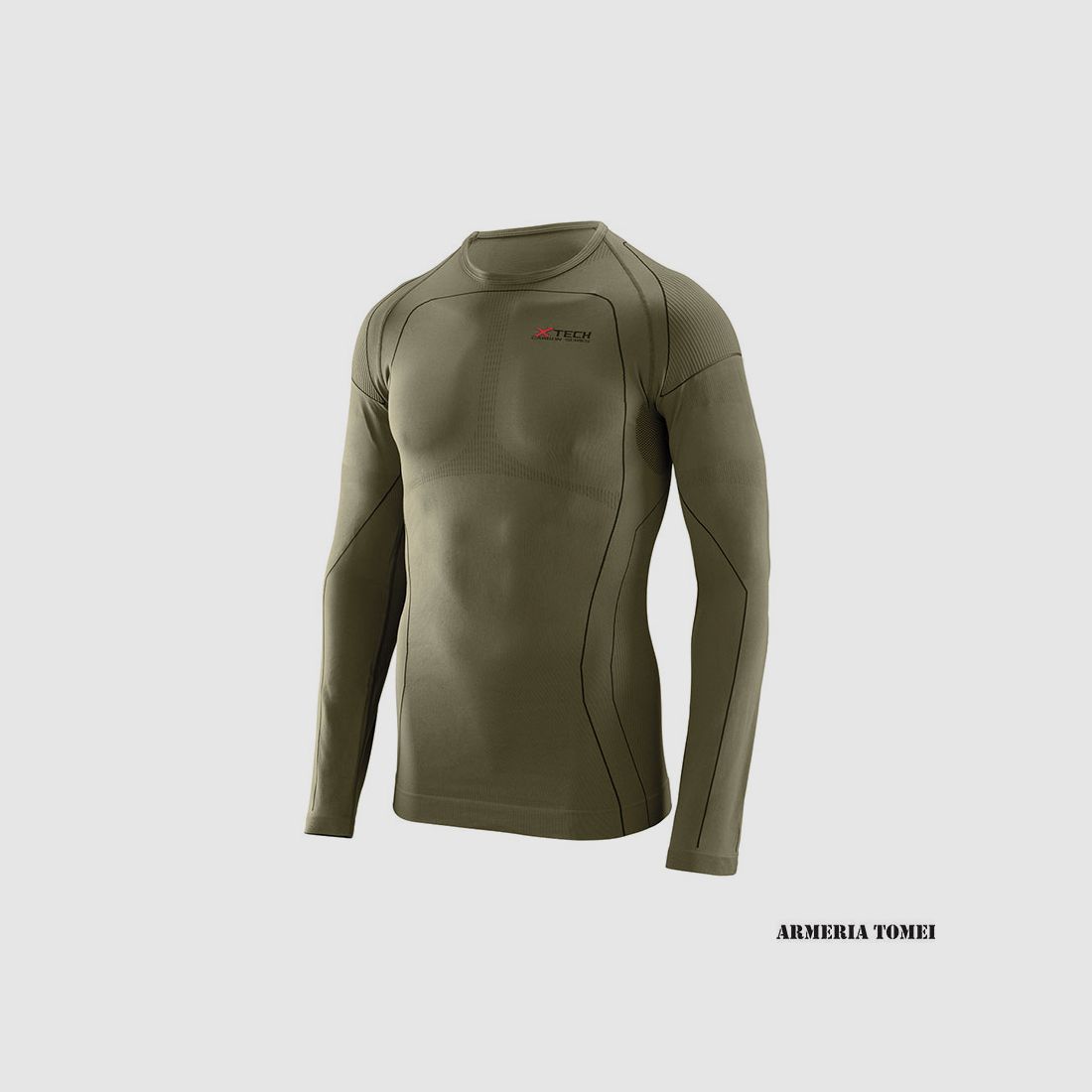 X TECH – PREDATOR 3 Rundhals T-Shirt Grün, Bild 1 von 2