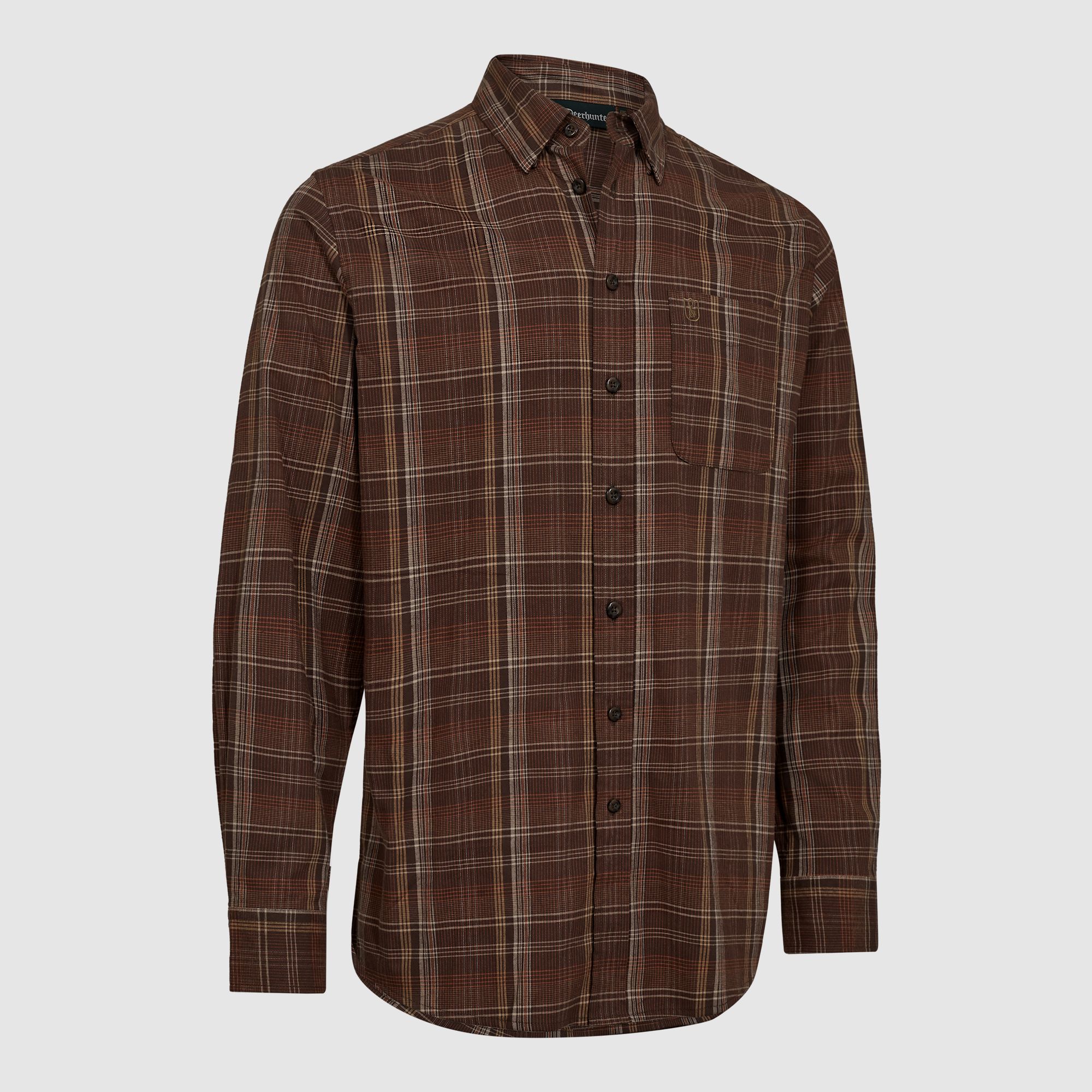 Deerhunter Ashton Shirt Men Brown Check 45/46