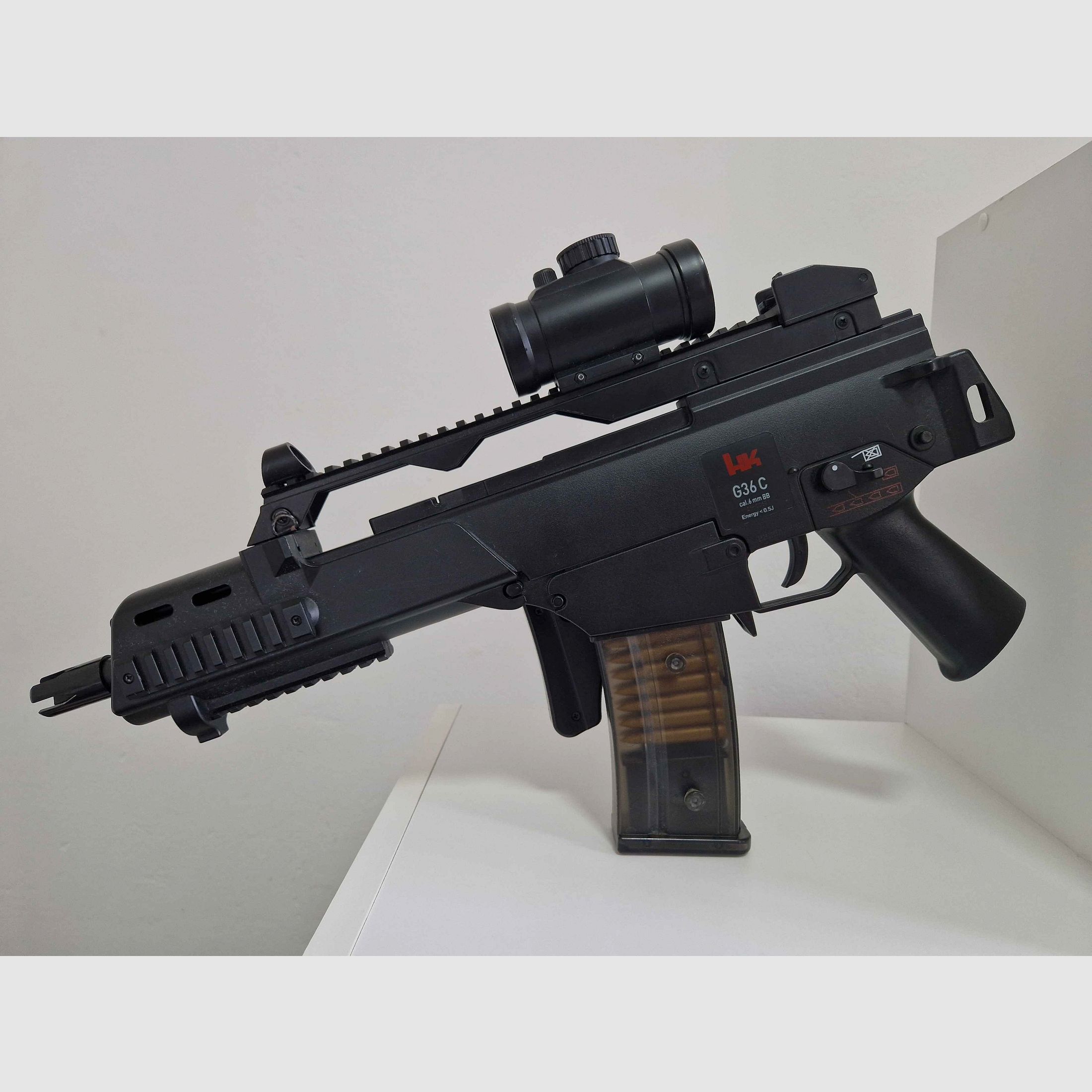 Airsoft / Softair Set – G36C AEG + Beretta 90Two – Einsteiger-Set, unter 0,5 Joule