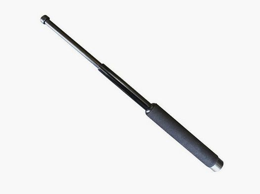 TELESKOPSCHLAGSTOCK 16 ZOLL - SCHWARZ - MIT TASCHE