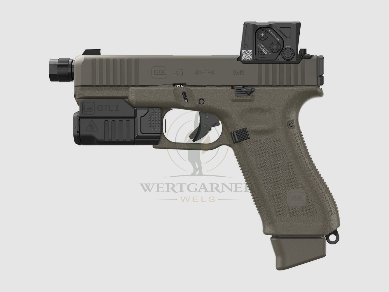 Glock 45 Gen 5 MOS/FS 9x19 M13,5x1 Green Combo COA & GTL II"Hunter Edition", Bild 1 von 3