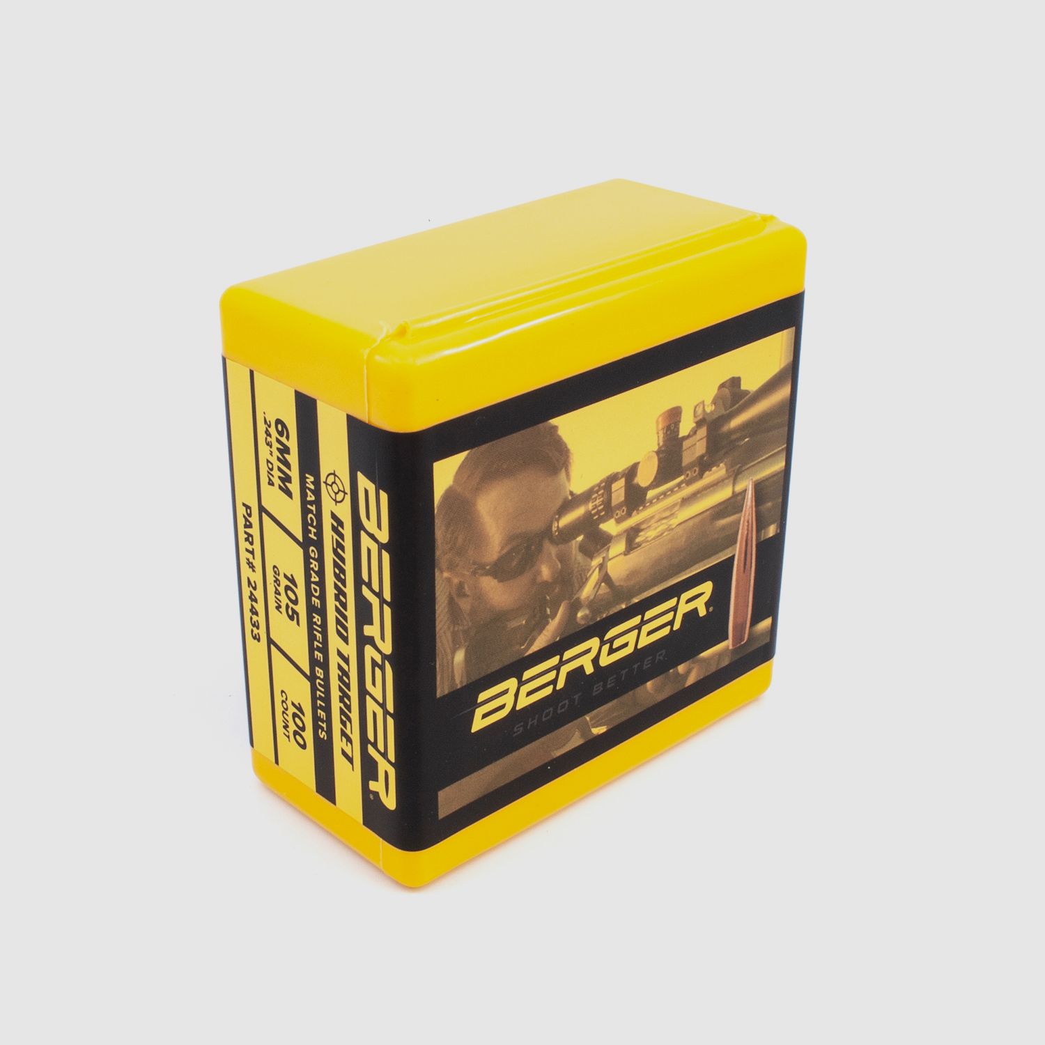 Berger Geschoss 6mm/.243 Hybrid Target 105GR 100 Stück