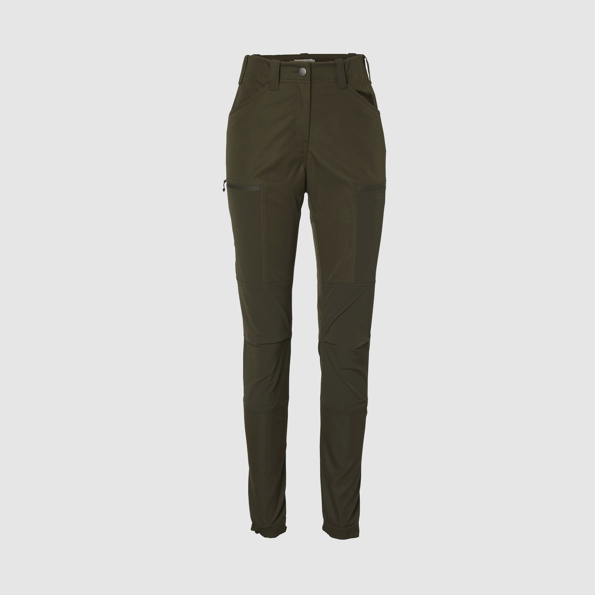 Pantaloni Stretch Chevalier Spey da Donna, 34W, Verde Tabacco