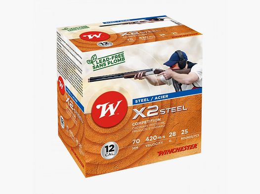 WINCHESTER 12/70 28G 2,5 MM X2 STEEL P7 25 STK