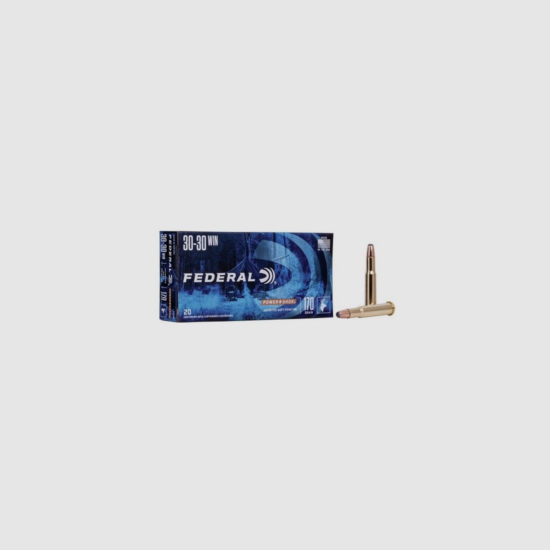 FEDERAL Power-Shok - 30-30 Win. - 170 grains - SP RN