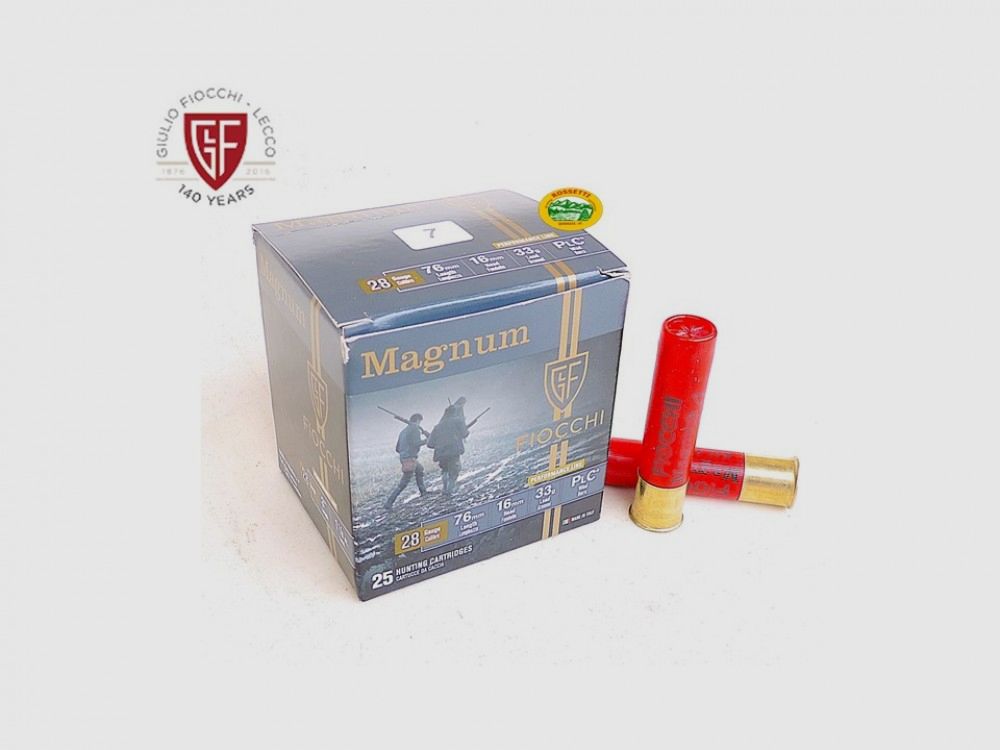 FIOCCHI Patronen Magnum Kal.28 gr.33 pb.7 spezielle Taube