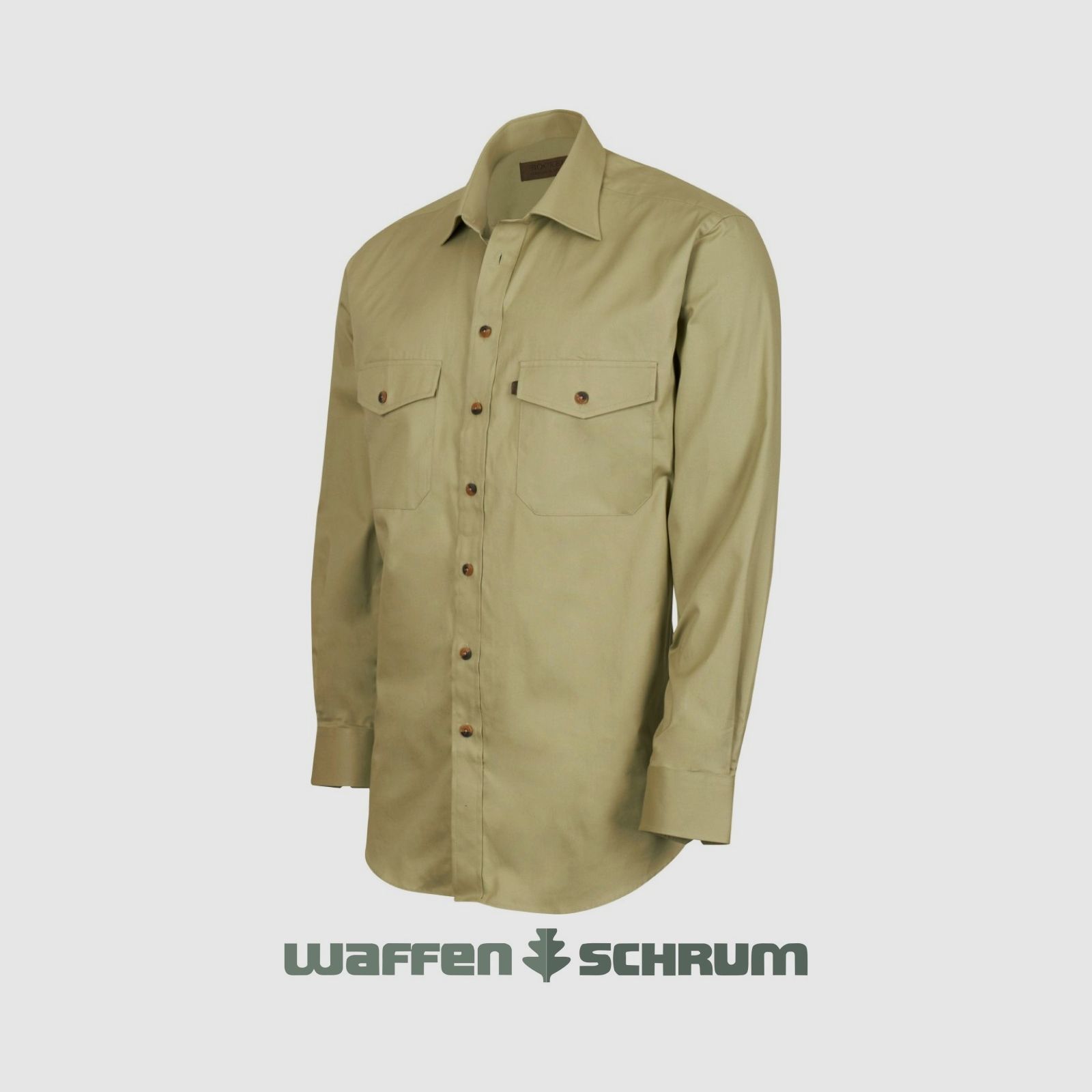 Boeken Hemd Gabardine Groen